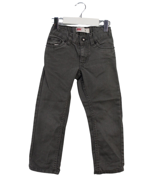 A Grey Jeans from Levi's in size 3T for boy. (Front View)