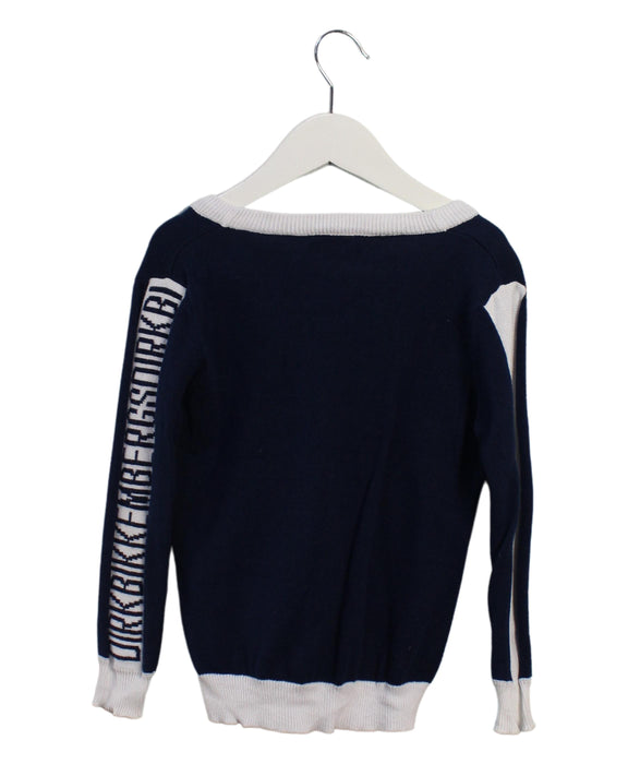 A Navy Cardigans from Dirk Bikkembergs in size 2T for boy. (Back View)