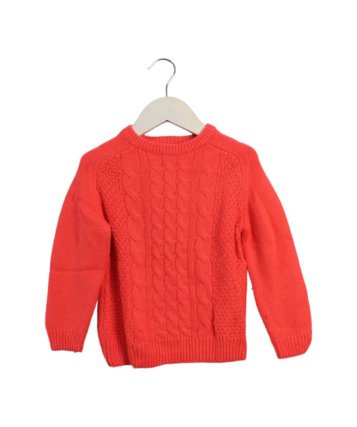 A Orange Knit Sweaters from Jacadi in size 3T for boy. (Front View)