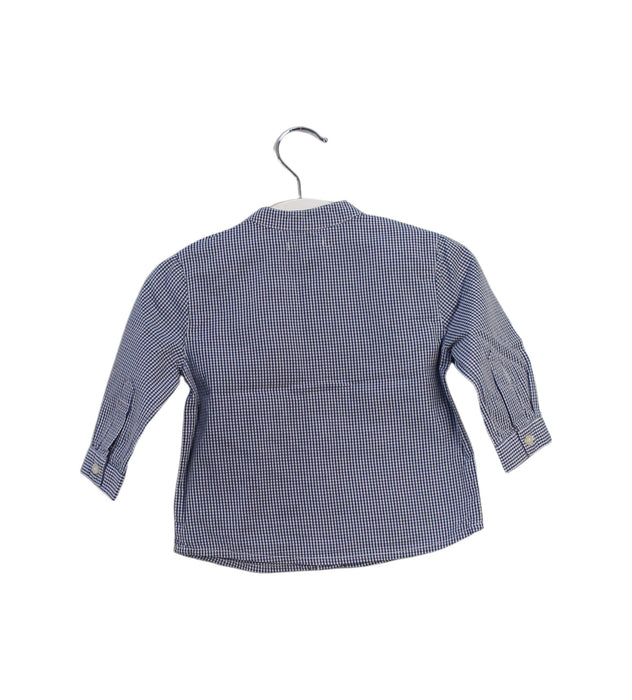 A Blue Shirts from Bout'Chou in size 3-6M for boy. (Back View)