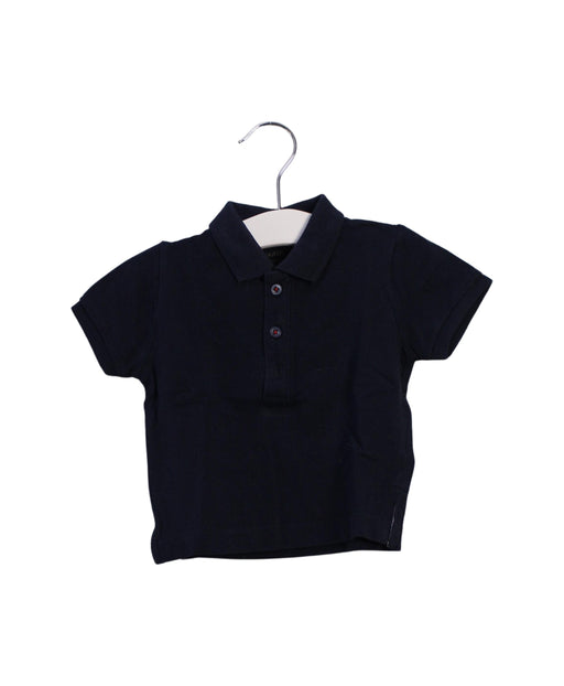 A Navy Short Sleeve Polos from Bout'Chou in size 3-6M for boy. (Front View)