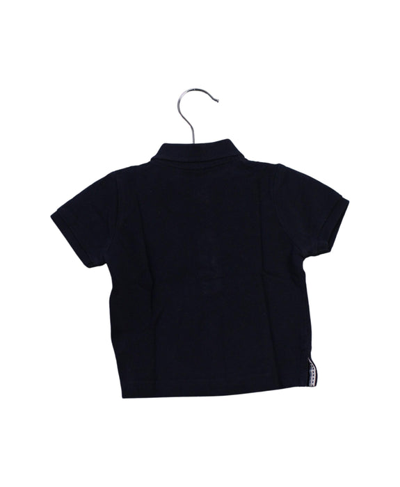 A Navy Short Sleeve Polos from Bout'Chou in size 3-6M for boy. (Back View)