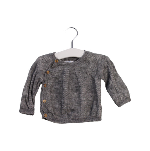 A Grey Knit Sweaters from Bout'Chou in size 3-6M for boy. (Front View)