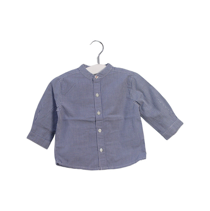 A Blue Shirts from Bout'Chou in size 3-6M for boy. (Front View)