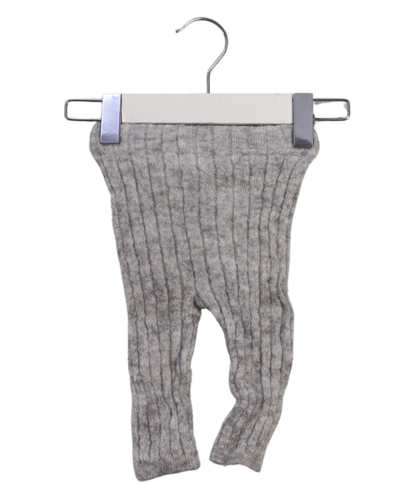 A Grey Leggings from Bout'Chou in size 0-3M for girl. (Front View)