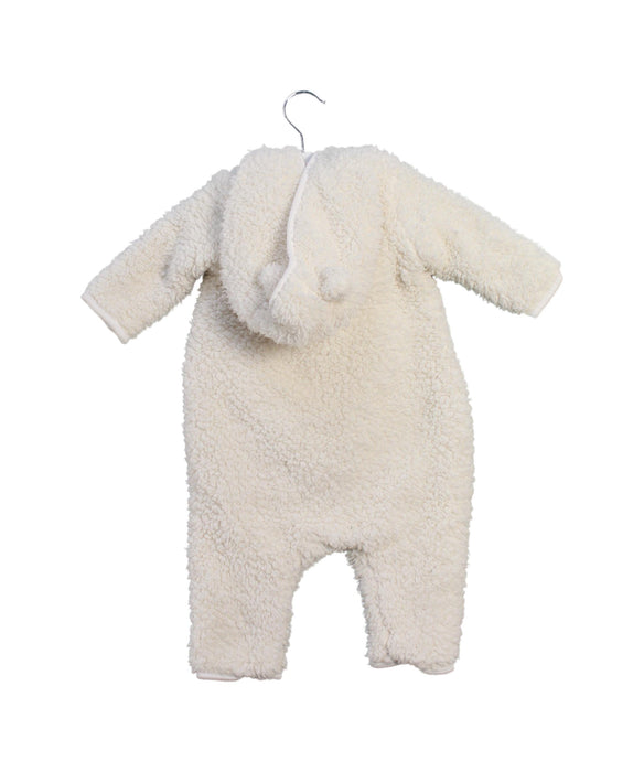 A Ivory Long Sleeve Jumpsuits from Seed in size 3-6M for girl. (Back View)