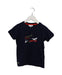 A Navy Short Sleeve T Shirts from Lacoste in size 4T for boy. (Front View)