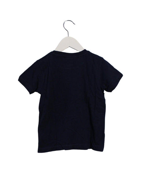 A Navy Short Sleeve T Shirts from Lacoste in size 4T for boy. (Back View)