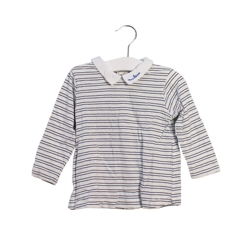 A White Long Sleeve Tops from Bout'Chou in size 12-18M for boy. (Front View)