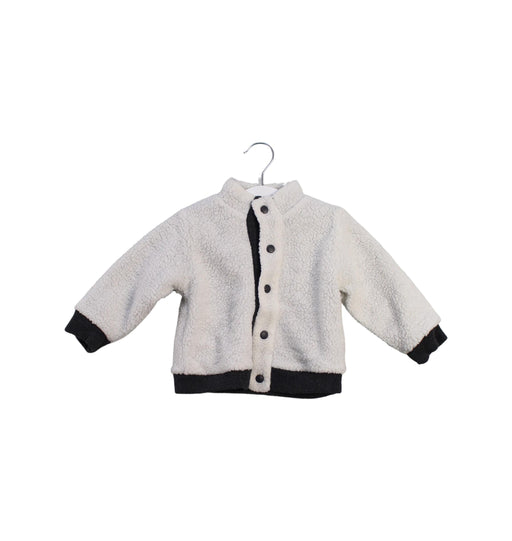 A White Lightweight Jackets from Petit Bateau in size 6-12M for boy. (Front View)
