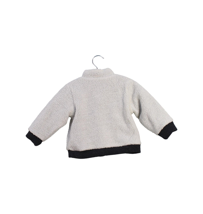 A White Lightweight Jackets from Petit Bateau in size 6-12M for boy. (Back View)