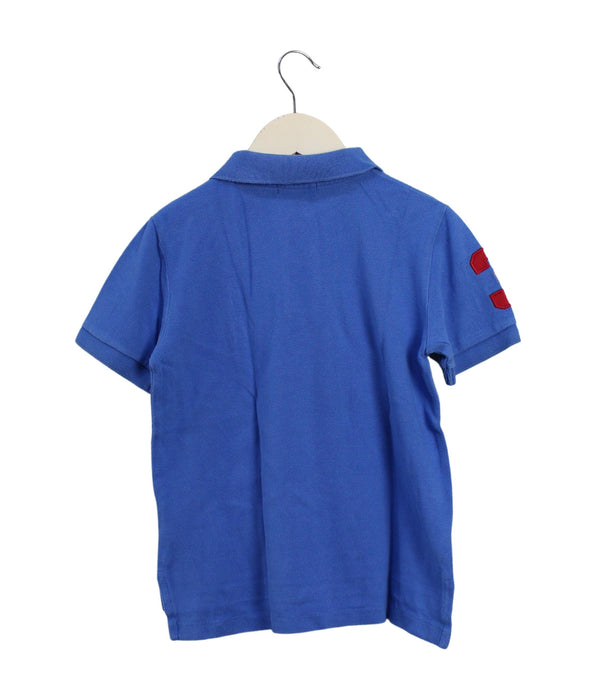 A Blue Short Sleeve Polos from Polo Ralph Lauren in size 5T for boy. (Back View)