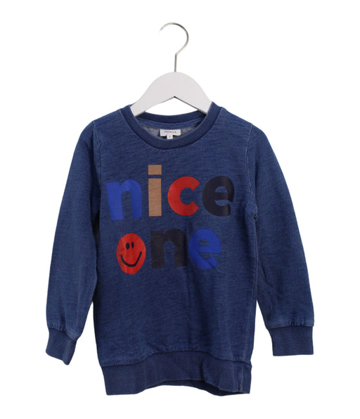 A Blue Crewneck Sweatshirts from Seed in size 5T for boy. (Front View)