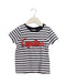 A Navy Short Sleeve T Shirts from Seed in size 2T for girl. (Front View)