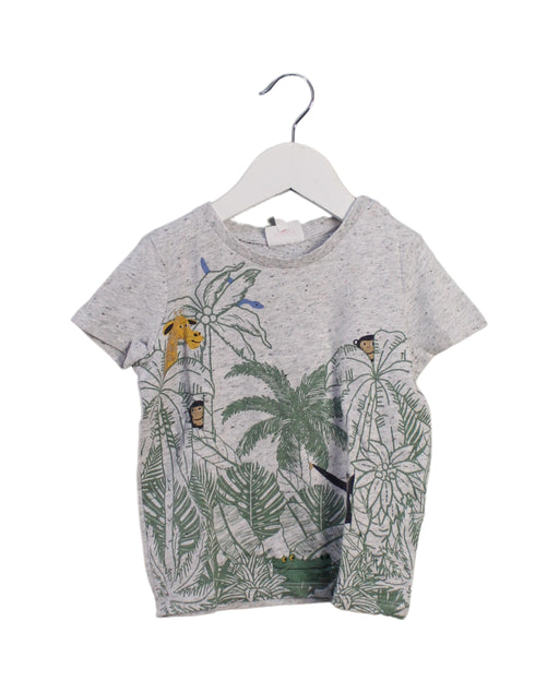 A Grey Short Sleeve T Shirts from Seed in size 2T for boy. (Front View)