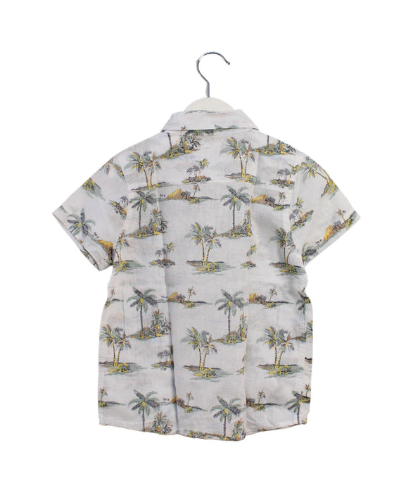 A White Short Sleeve Polos from Seed in size 5T for boy. (Back View)