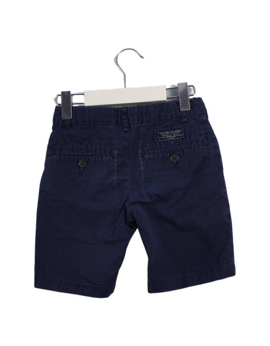 A Navy Shorts from Polo Ralph Lauren in size 4T for boy. (Back View)