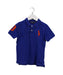 A Blue Short Sleeve Polos from Polo Ralph Lauren in size 4T for boy. (Front View)