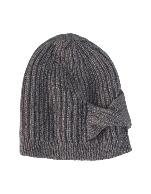 A Grey Winter Hats from Jacadi in size O/S for girl. (Front View)