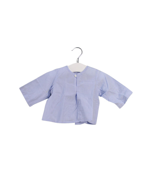 A Blue Long Sleeve Tops from Bonpoint in size 0-3M for neutral. (Front View)