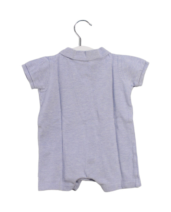 A Grey Short Sleeve Rompers from Bébé by Minihaha in size 3-6M for neutral. (Back View)