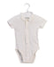 A White Short Sleeve Bodysuits from Petit Bateau in size 6-12M for neutral. (Front View)