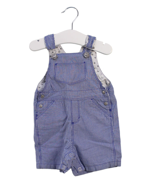 A Blue Overall Shorts from Petit Bateau in size 3-6M for neutral. (Front View)