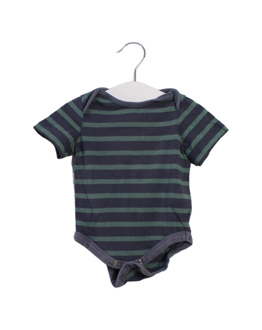 A Navy Short Sleeve Bodysuits from Tommy Bahama in size 3-6M for neutral. (Front View)