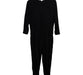 A Black Long Sleeve Jumpsuits from Slacks & Co in size S for maternity. (Back View)