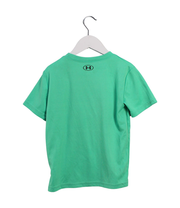 A Green Short Sleeve T Shirts from Under Armour in size 5T for boy. (Back View)