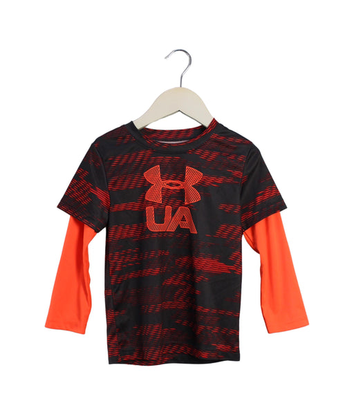 A Black Active Tops from Under Armour in size 3T for boy. (Front View)