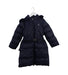 A Navy Puffer/Quilted Jackets from Ferrari in size 6T for girl. (Front View)