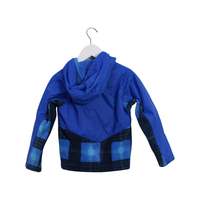 A Blue Lightweight Jackets from Columbia in size 4T for boy. (Back View)