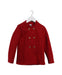 A Red Lightweight Jackets from Petit Bateau in size 5T for girl. (Front View)