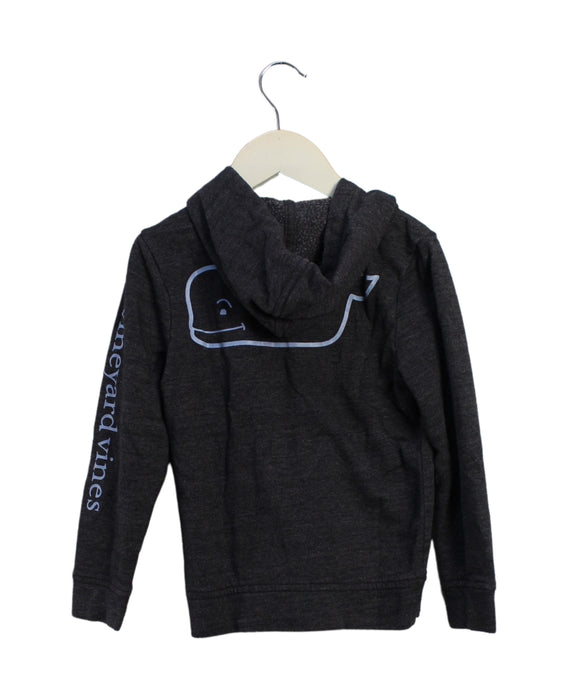 A Grey Zippered Sweatshirts from Vineyard Vines in size 5T for girl. (Back View)