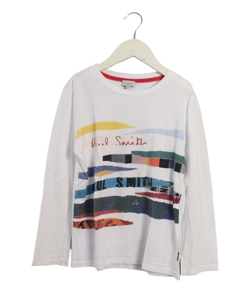 A White Long Sleeve Tops from Paul Smith in size 8Y for boy. (Front View)