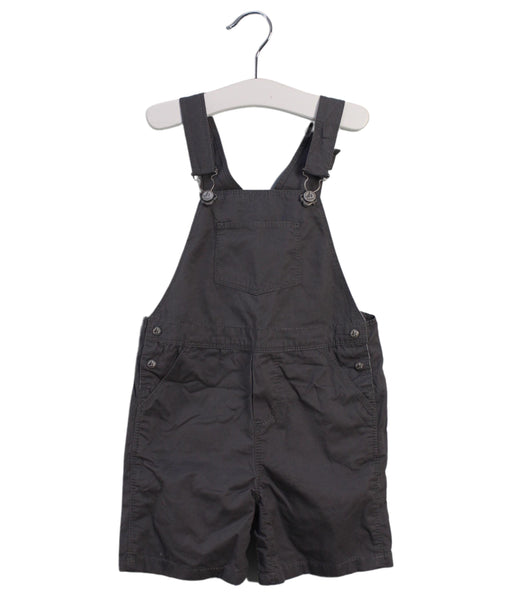 A Grey Overall Shorts from Petit Bateau in size 12-18M for boy. (Front View)