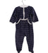 A Navy Onesies from Petit Bateau in size 6-12M for boy. (Back View)