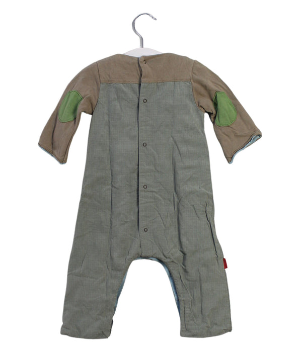 A Green Long Sleeve Jumpsuits from Catimini in size 3-6M for boy. (Back View)