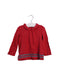 A Red Long Sleeve Tops from Natalys in size 12-18M for girl. (Front View)