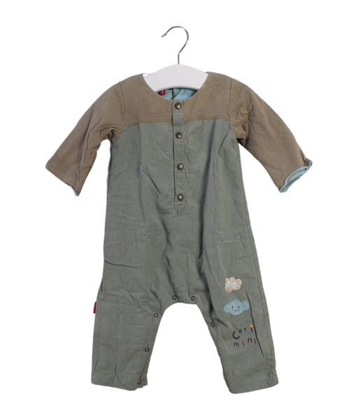 A Green Long Sleeve Jumpsuits from Catimini in size 3-6M for boy. (Front View)