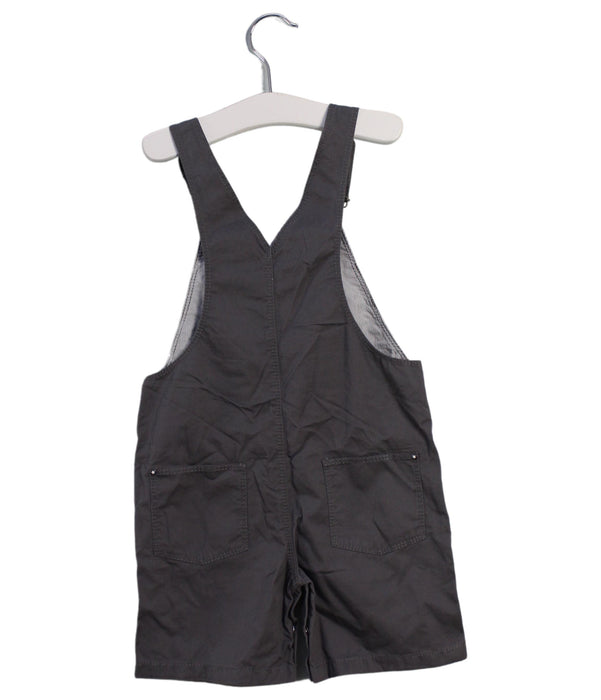 A Grey Overall Shorts from Petit Bateau in size 12-18M for boy. (Back View)
