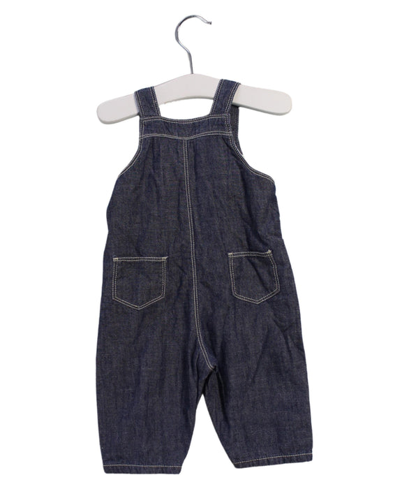 A Blue Overall Shorts from Bout'Chou in size 0-3M for boy. (Back View)