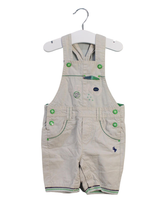 A Beige Overall Shorts from Sergent Major in size 3-6M for boy. (Front View)