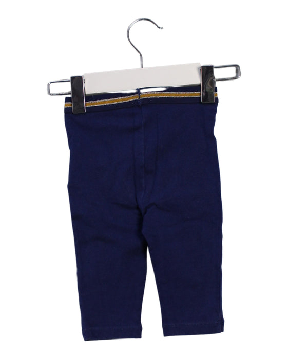 A Navy Casual Pants from Cyrillus in size 6-12M for girl. (Back View)