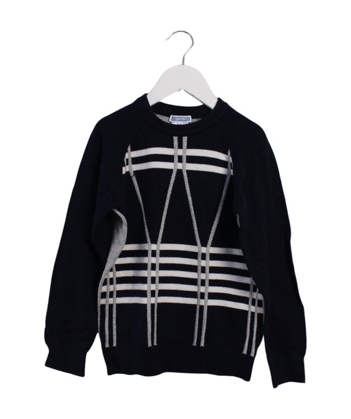 A Navy Knit Sweaters from Jacadi in size 8Y for boy. (Front View)