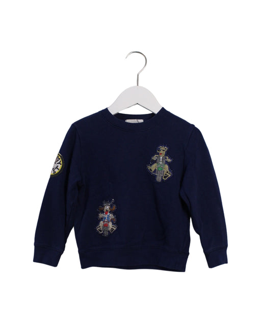 A Navy Crewneck Sweatshirts from Stella McCartney in size 4T for boy. (Front View)