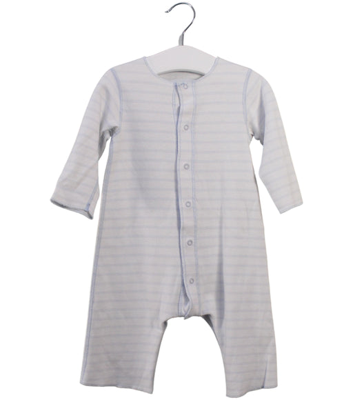 A Blue Long Sleeve Jumpsuits from Petit Bateau in size 3-6M for girl. (Front View)