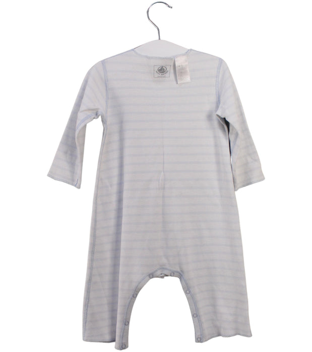 A Blue Long Sleeve Jumpsuits from Petit Bateau in size 3-6M for girl. (Back View)