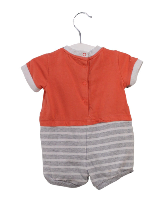 A Orange Short Sleeve Rompers from Chicco in size 0-3M for boy. (Back View)